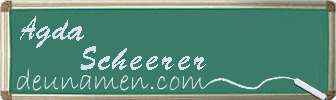 Agda Scheerer Visitenkarte